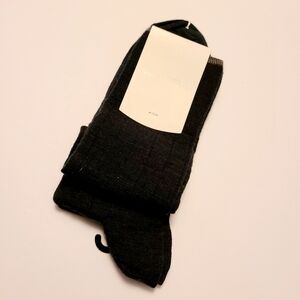 NWT Geoff Nicholson men's dark charcoal Midcal One size soks